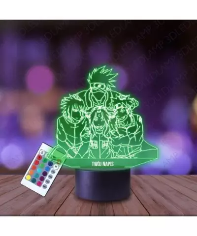 Lampka Nocna 3D LED LAMP Naruto Bohaterowie