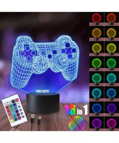 Lampka Nocna 3D LED LAMP Pad Play Station