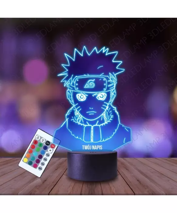 Lampka Nocna 3D LED LAMP Naruto Twarz