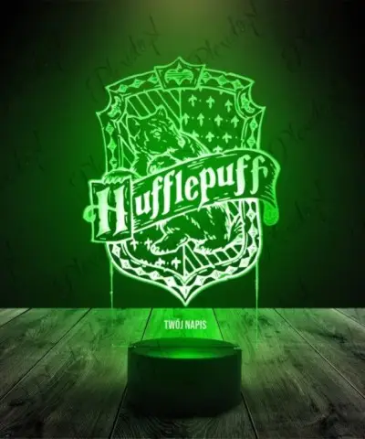 Lampka LED 3D Plexido Herb Hufflepuff