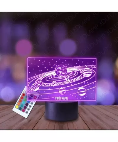 Lampka Nocna 3D LED LAMP Galaktyka