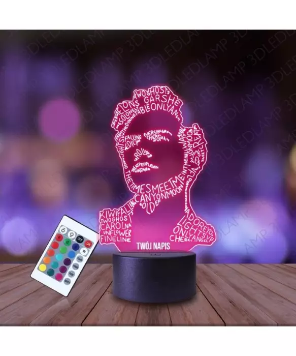 Lampka Nocna 3D LED LAMP Harry Styles Piosenka