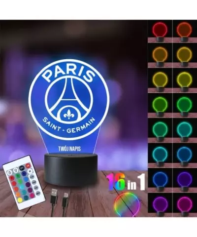 Lampka Nocna 3D LED LAMP Klub PSG