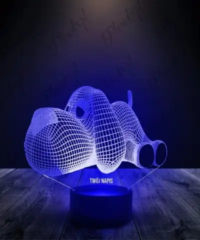 Lampka LED 3D Plexido Piesek