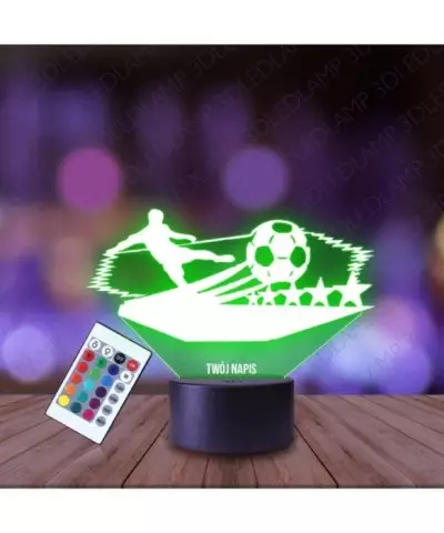 Lampka Nocna 3D LED LAMP Piłka Nożna Piłkarz