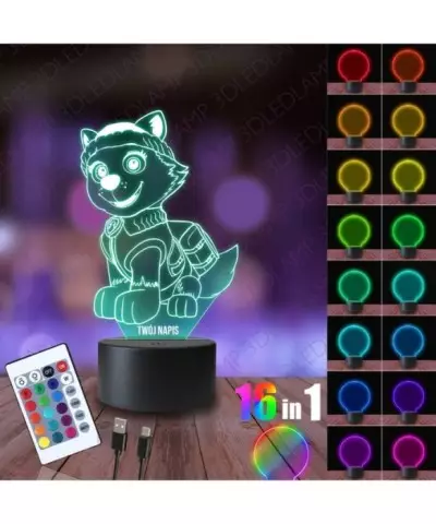 Lampka Nocna 3D LED LAMP Psi Patrol Everest Ratowniczka Górska