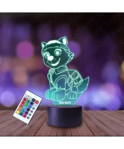 Lampka Nocna 3D LED LAMP Psi Patrol Everest Ratowniczka Górska