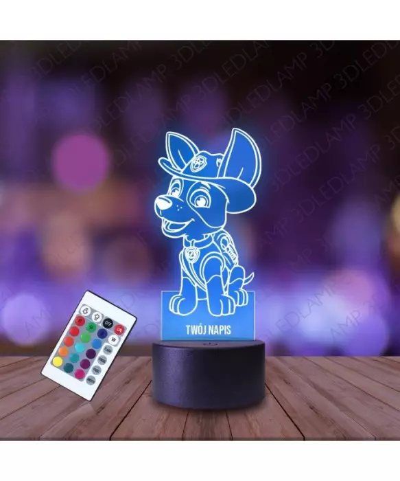 Lampka Nocna 3D LED LAMP Psi Patrol Tracker