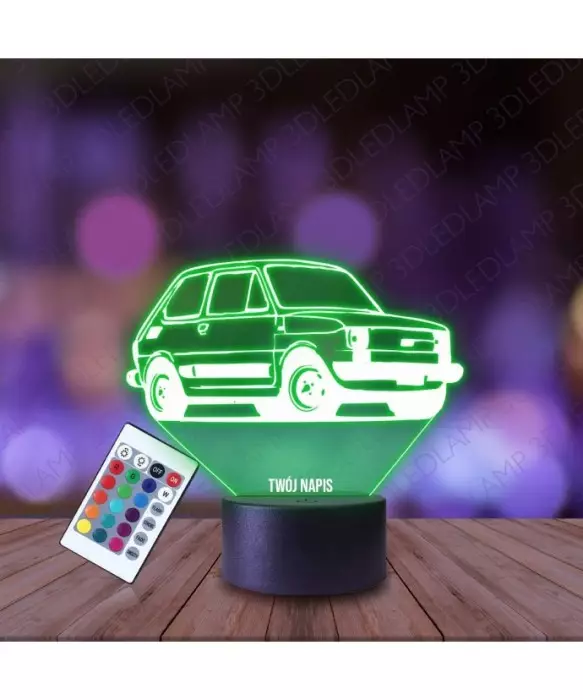 Lampka Nocna 3D LED LAMP Maluch Fiat 126P