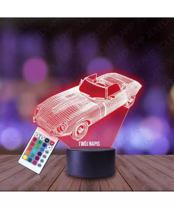 Lampka Nocna 3D LED LAMP Samochód Klasyk