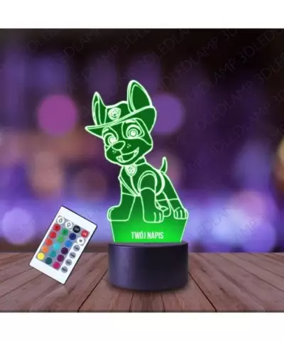 Lampka Nocna 3D LED LAMP Psi Patrol Tracker Tropiciel