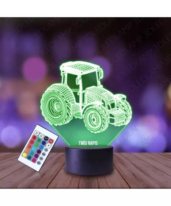 Lampka Nocna 3D LED LAMP Traktor Ciapek