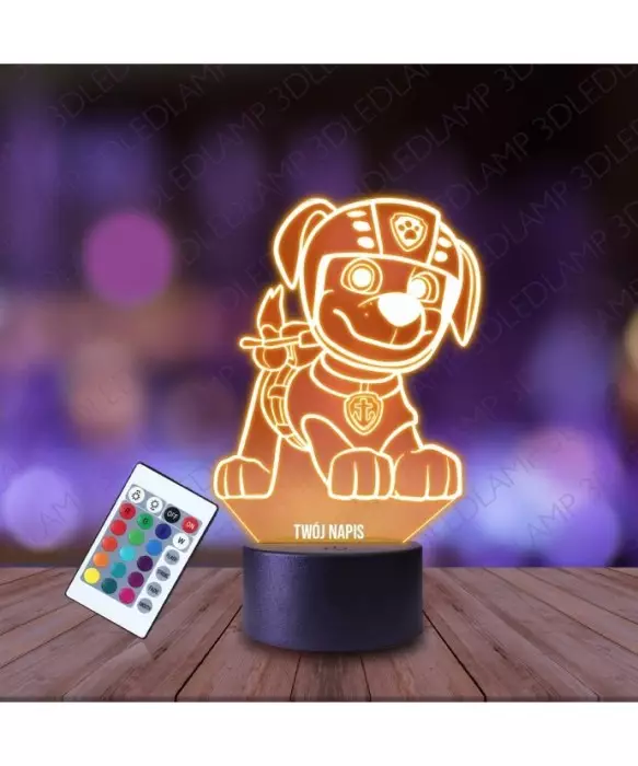 Lampka Nocna 3D LED LAMP Psi Patrol Zuma