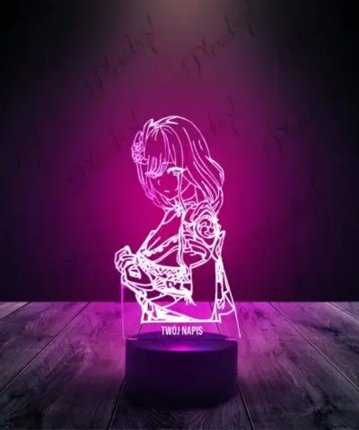 Lampka LED 3D Plexido Genshin Impact Raiden