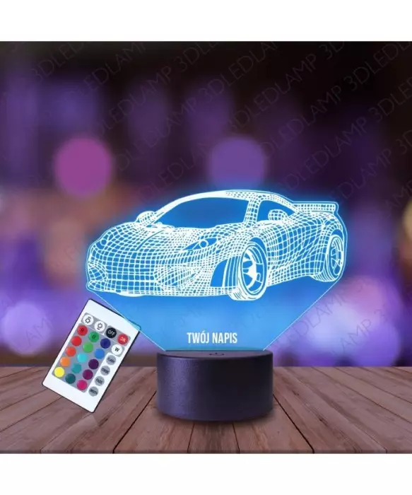 Lampka Nocna 3D LED LAMP Samochód Sportowy