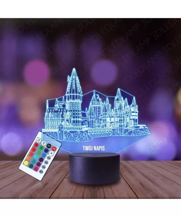 Lampka Nocna 3D LED LAMP Harry Potter Hogwart