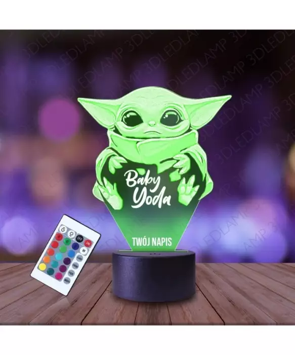 Lampka Nocna 3D LED LAMP Mandalorian Baby Yoda