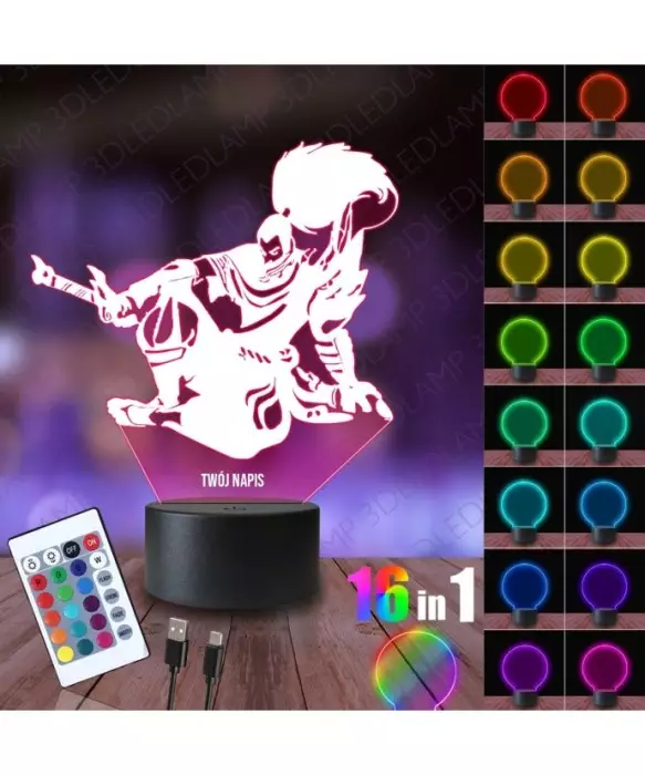 Lampka Nocna 3D LED LAMP Yasuo League of Legends