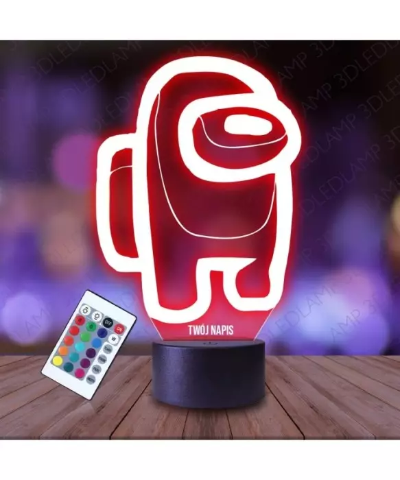 Lampka Nocna 3D LED LAMP Among Us