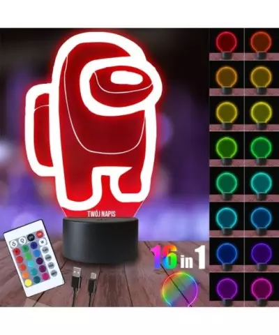 Lampka Nocna 3D LED LAMP Among Us