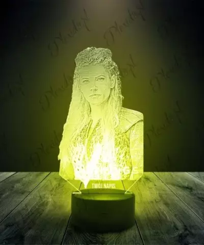 Lampka LED 3D Plexido Wikingowie Lagerta