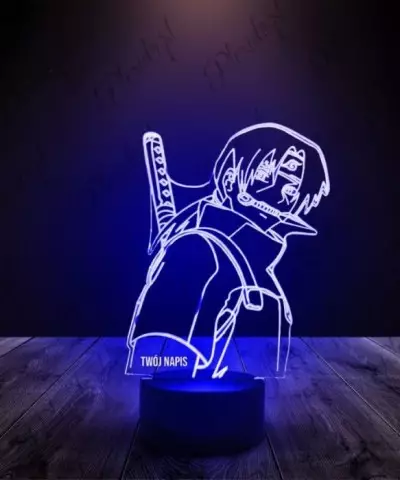 Lampka LED 3D Plexido Uchiha Itachi