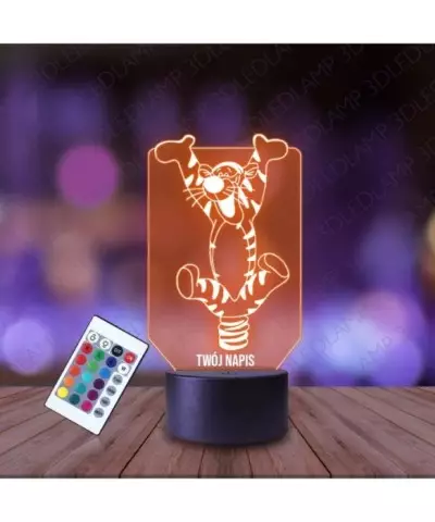 Lampka Nocna 3D LED LAMP Kubuś Puchatek Tygrysek