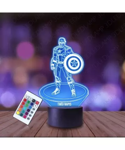 Lampka Nocna 3D LED LAMP Kapitan Ameryka