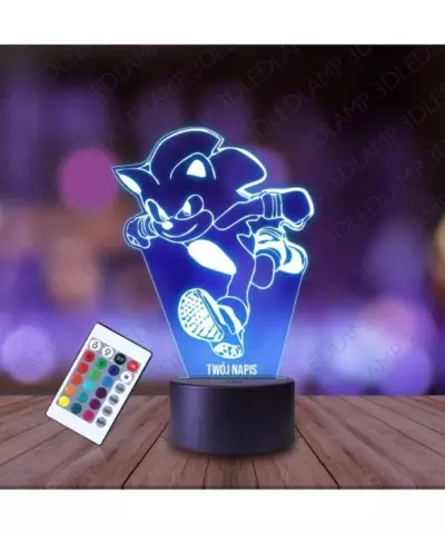 Lampka Nocna 3D LED LAMP Sonic Gra