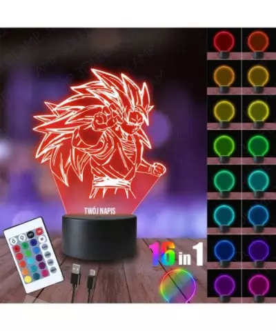 Lampka Nocna 3D LED LAMP Dragon Ball