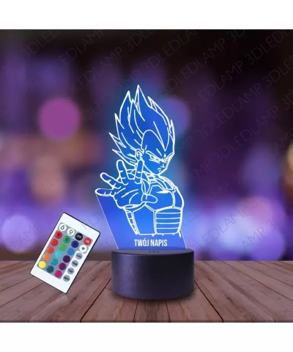 Lampka Nocna 3D LED LAMP Dragon Ball Vegeta