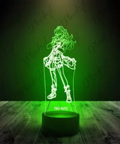 Lampka LED 3D Plexido Genshin Impact Diluc