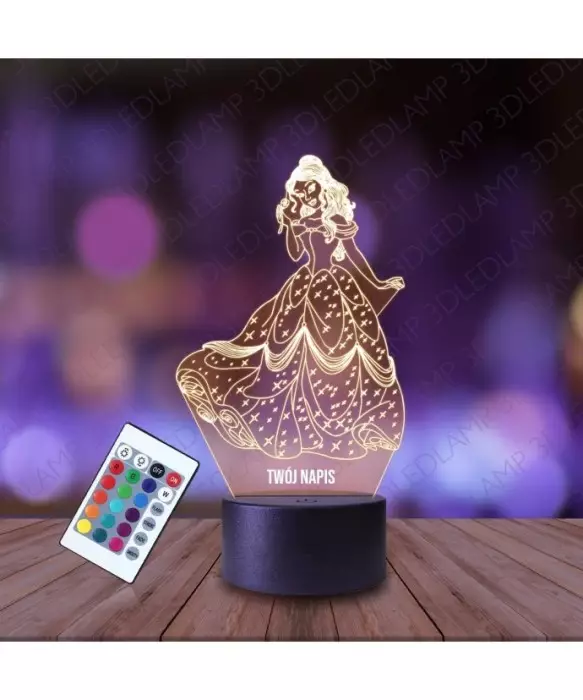 Lampka Nocna 3D LED LAMP Bella