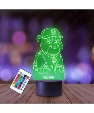 Lampka Nocna 3D LED LAMP Psi Patrol Rubble