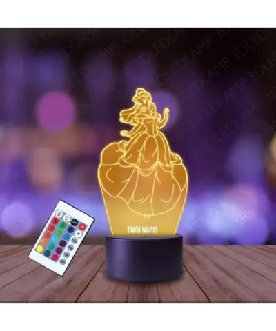 Lampka Nocna 3D LED LAMP Księżniczka Bella