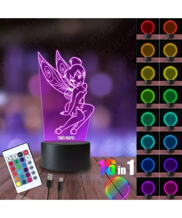 Lampka Nocna 3D LED LAMP Dzwoneczek