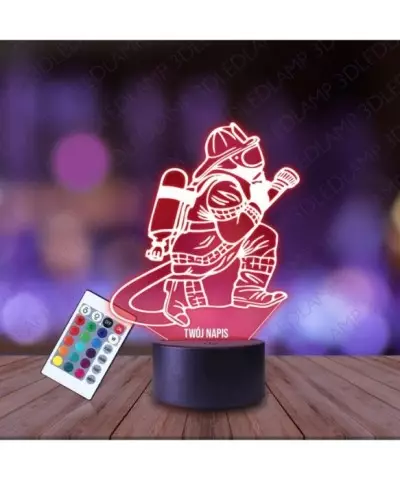 Lampka Nocna 3D LED LAMP Strażak