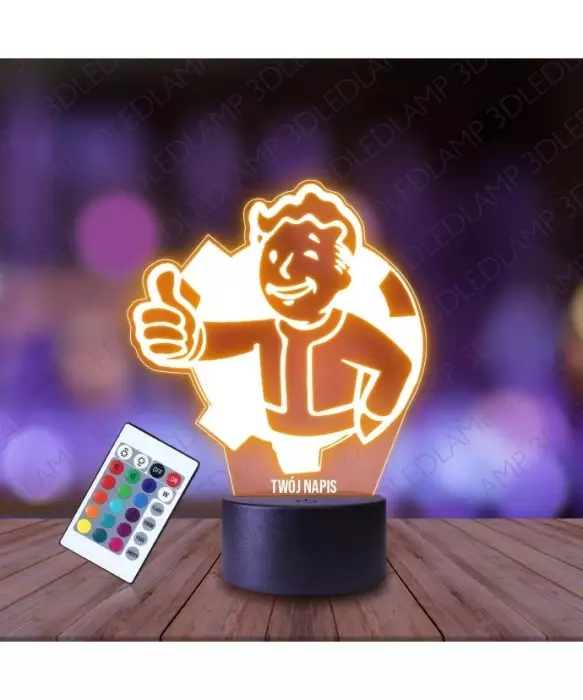 Lampka Nocna 3D LED LAMP Fallout Shelter