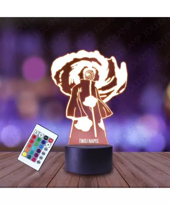 Lampka Nocna 3D LED LAMP Obito Uchiha