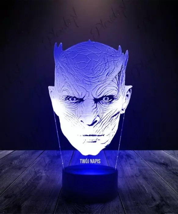 Lampka LED 3D Plexido Gra o Tron Nocny Król