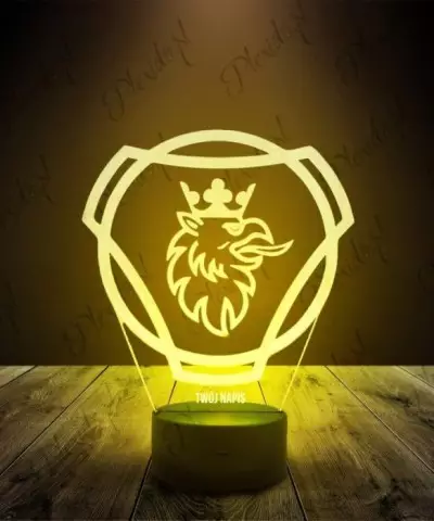 Lampka LED 3D Plexido Ciężarówka Scania Logo