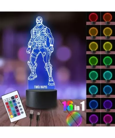 Lampka Nocna 3D LED LAMP Fortnite Czaszkownik