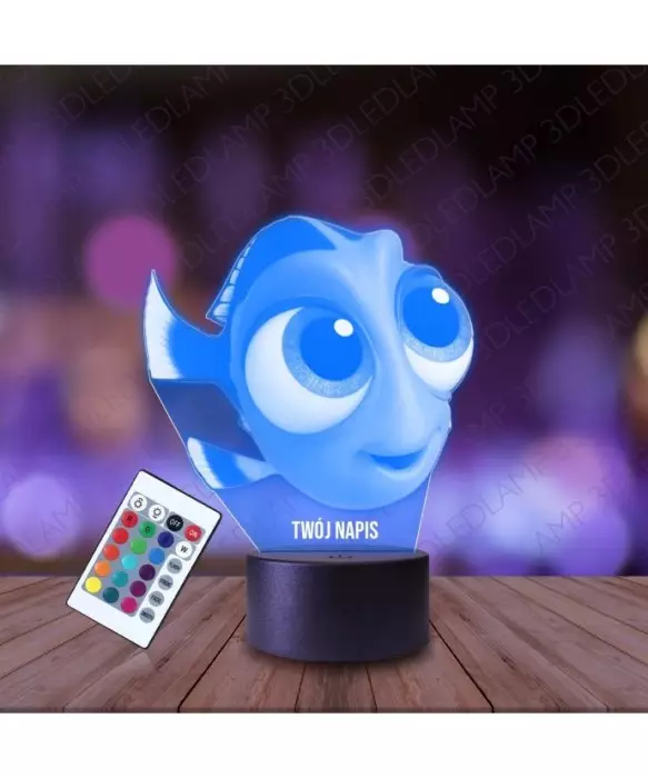 Lampka Nocna 3D LED LAMP Rybka Dory