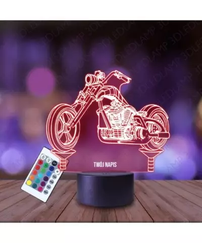 Lampka Nocna 3D LED LAMP Motocykl Harley Chopper