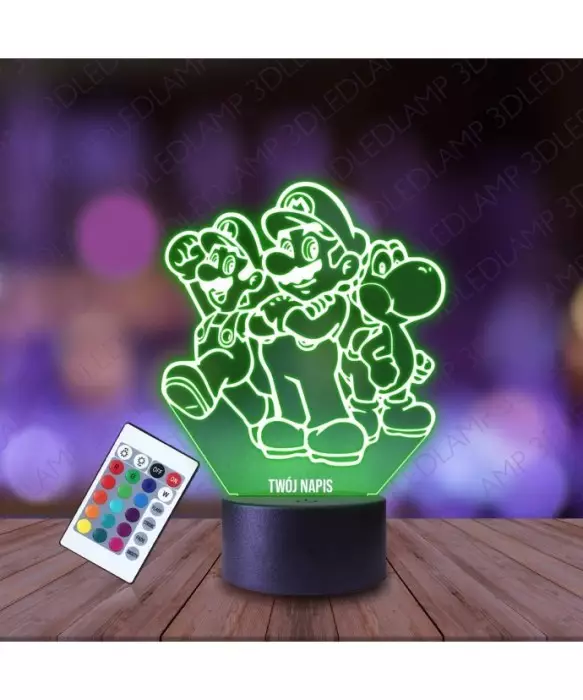 Lampka Nocna 3D LED LAMP Super Mario Postacie