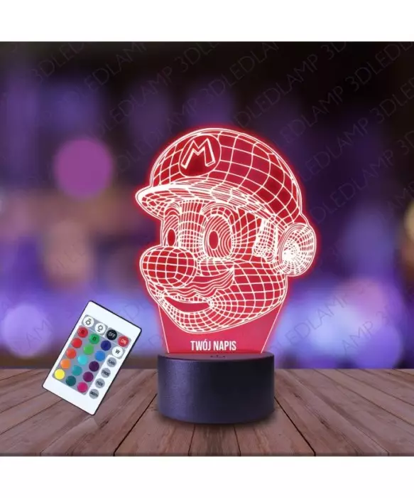 Lampka Nocna 3D LED LAMP Super Mario