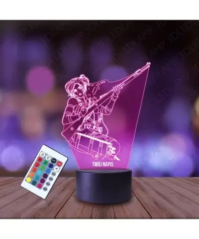Lampka Nocna 3D LED LAMP Atak Tytanów Sasha