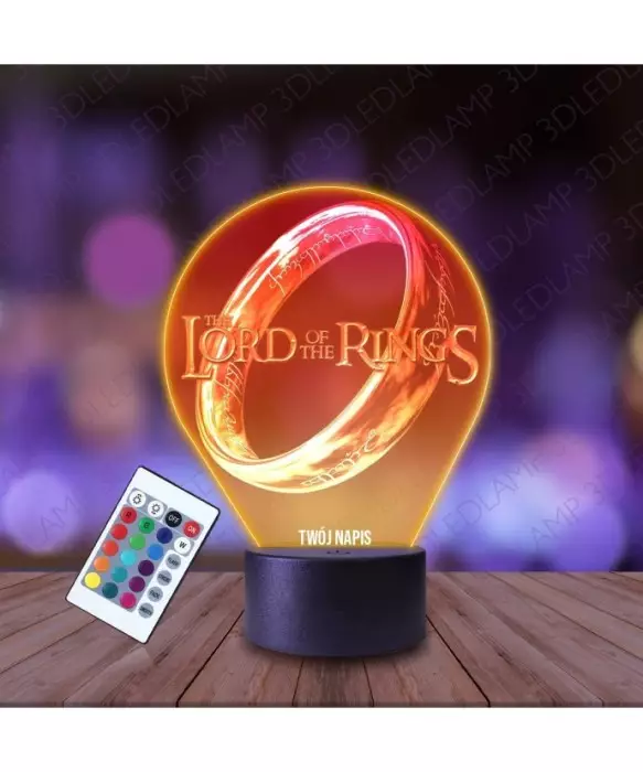 Lampka Nocna 3D LED LAMP Władca Pierścieni Pierścień