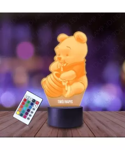 Lampka Nocna 3D LED LAMP Kubuś Puchatek