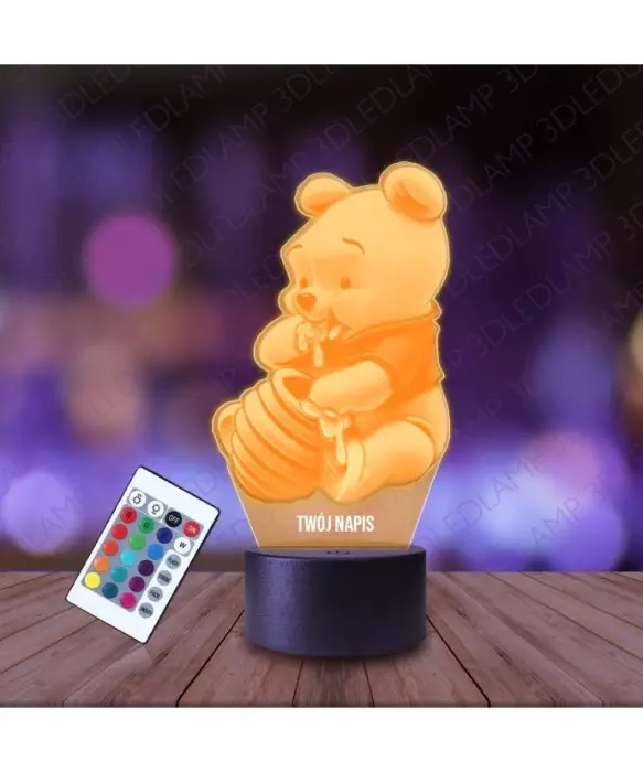 Lampka Nocna 3D LED LAMP Kubuś Puchatek